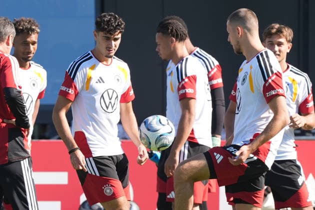 Waldemar Anton Germany, Aleksandar Pavlovic Germany Herzo Base September 30, 2026 German National Team Nations League Preparation, Home Ground, HerzoBase, World of Adidas, Herzogenaurach
