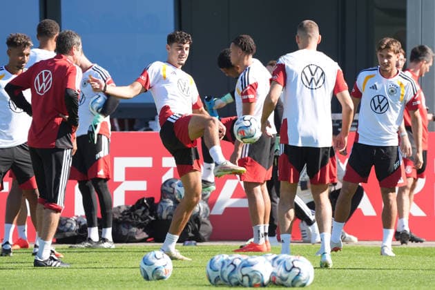 Aleksandar Pavlovic Germany Herzo Base September 30, 2026 German National Team Nations League Preparation, Home Ground, HerzoBase, World of Adidas, Herzogenaurach