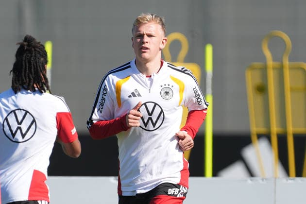Jonathan Burkardt Germany, Germany Herzo Base September 30, 2026 German National Team Nations League Preparation, Home Ground, HerzoBase, World of Adidas, Herzogenaurach