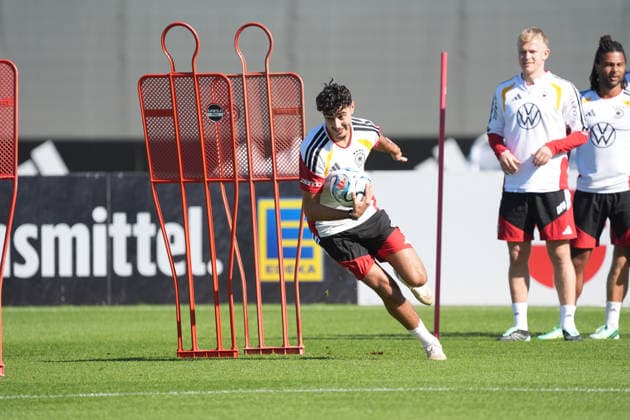 Aleksandar Pavlovic Germany Herzo Base September 30, 2026 German National Team Nations League Preparation, Home Ground, HerzoBase, World of Adidas, Herzogenaurach