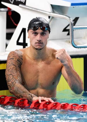 September 30, 2026, Sydney, Nsw, Australia: FLYNN SOUTHAM reacts after winning the MenÃ¢â‚¬â ¢s 100m free final during the 2026 Australian Short Course Championships. Sydney Australia - ZUMAt173 20260930_zsp_t173_021 Copyright: xStephanexThomasx