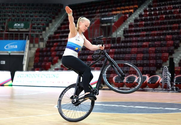 September 30, 2026, Germany, Ludwigsburg, Cycling: 2026 UCI Indoor Cycling World Championships Press Conference, Lara Füller