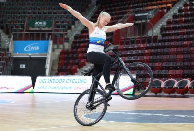 September 30, 2026, Germany, Ludwigsburg, Cycling: 2026 UCI Indoor Cycling World Championships Press Conference, Lara Füller