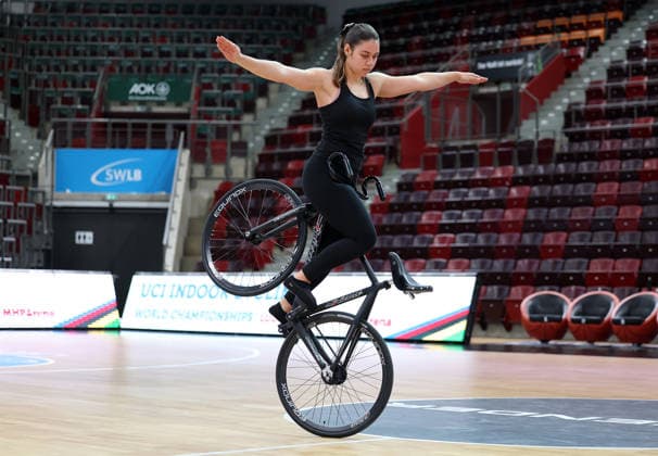 September 30, 2026, Germany, Ludwigsburg, Cycling: 2026 UCI Indoor Cycling World Championships Press Conference, Sofia Reichert,