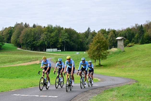 UEC 2026 Road European Championship, EM, Europameisterschaft Ljubljana 30 09 2026 LJUBLJANA, SLOVENIA - SEPTEMBER 30 : riders of Belgium U23 pictured during a training ride prior to the 2026 UEC Road European Championship on September 30, 2026 in Ljubljana, Slovenia, 30 09 2026 Ljubljana Slovenia  Copyright: xJanxDexMeuleneirx