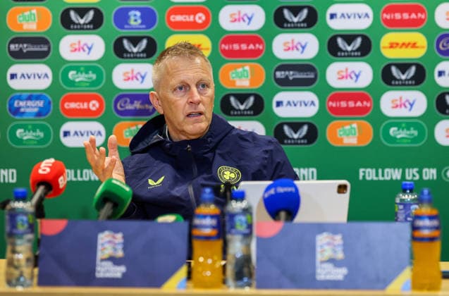 Republic of Ireland press conference, PK, Pressekonferenz FAI HQ, Dublin 30 9 2026 Head Coach Heimir Hallgrimsson Heimir Hallgrimsson 30 9 2026  Copyright: xx RB2_4664