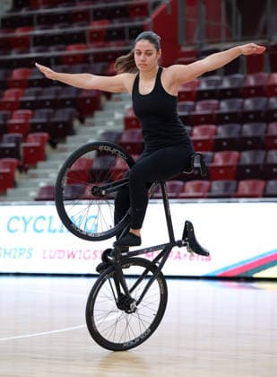 September 30, 2026, Germany, Ludwigsburg, Cycling: 2026 UCI Indoor Cycling World Championships Press Conference, Sofia Reichert,