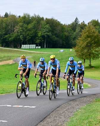 UEC 2026 Road European Championship, EM, Europameisterschaft Ljubljana 30 09 2026 LJUBLJANA, SLOVENIA - SEPTEMBER 30 : riders of Belgium U23 pictured during a training ride prior to the 2026 UEC Road European Championship on September 30, 2026 in Ljubljana, Slovenia, 30 09 2026 Ljubljana Slovenia  Copyright: xJanxDexMeuleneirx