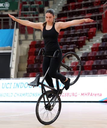 September 30, 2026, Germany, Ludwigsburg, Cycling: 2026 UCI Indoor Cycling World Championships Press Conference, Sofia Reichert,