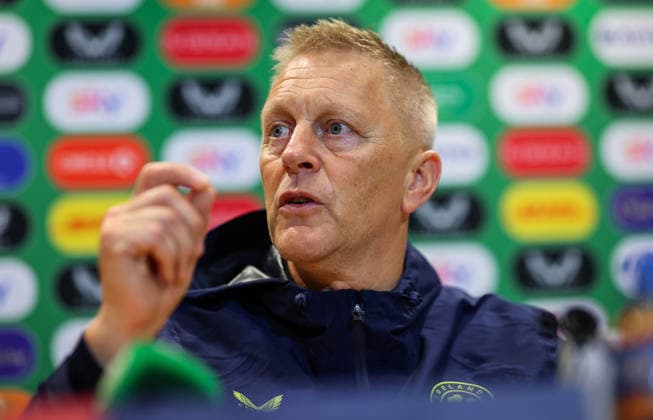 Republic of Ireland press conference, PK, Pressekonferenz FAI HQ, Dublin 30 9 2026 Head Coach Heimir Hallgrimsson Heimir Hallgrimsson 30 9 2026  Copyright: xx RB2_4797