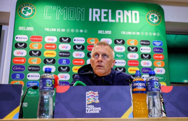 Republic of Ireland press conference, PK, Pressekonferenz FAI HQ, Dublin 30 9 2026 Head Coach Heimir Hallgrimsson Heimir Hallgrimsson 30 9 2026  Copyright: xx RB3_8048
