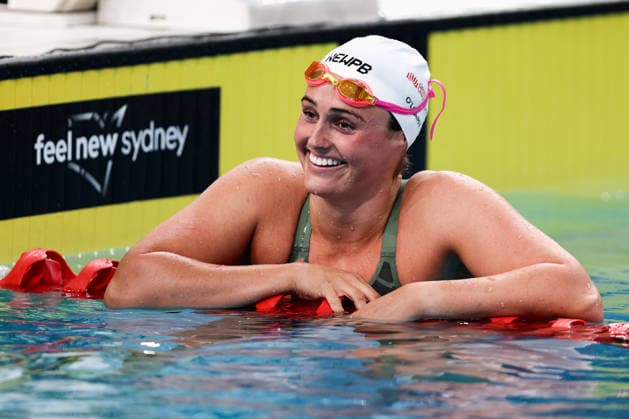 September 30, 2026, Sydney, Nsw, Australia: MIA OÃ¢â‚¬â ¢LEARY reacts after the WomenÃ¢â‚¬â ¢s 50m breaststroke final during the 2026 Australian Short Course Championships. Swimming 2026: Australian Short Course Championships  - ZUMAt173 20260930_zsp_t173_043 Copyright: xStephanexThomasx