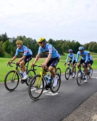UEC 2026 Road European Championship, EM, Europameisterschaft Ljubljana 30 09 2026 LJUBLJANA, SLOVENIA - SEPTEMBER 30 : riders of Belgium U23 pictured during a training ride prior to the 2026 UEC Road European Championship on September 30, 2026 in Ljubljana, Slovenia, 30 09 2026 Ljubljana Slovenia  Copyright: xJanxDexMeuleneirx