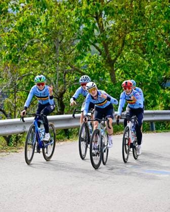 UEC 2026 Road European Championship, EM, Europameisterschaft Ljubljana 30 09 2026 LJUBLJANA, SLOVENIA - SEPTEMBER 30 : Van Sinaey Xaydee (BEL) and Moors Fleur (BEL) during a training ride prior to the 2026 UEC Road European Championship on September 30, 2026 in Ljubljana, Slovenia, 30 09 2026 Ljubljana Slovenia  Copyright: xJanxDexMeuleneirx
