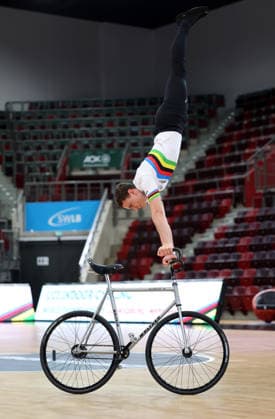 September 30, 2026, Germany, Ludwigsburg, Cycling: 2026 UCI Indoor Cycling World Championships Press Conference, Philipp Thies Rapp
