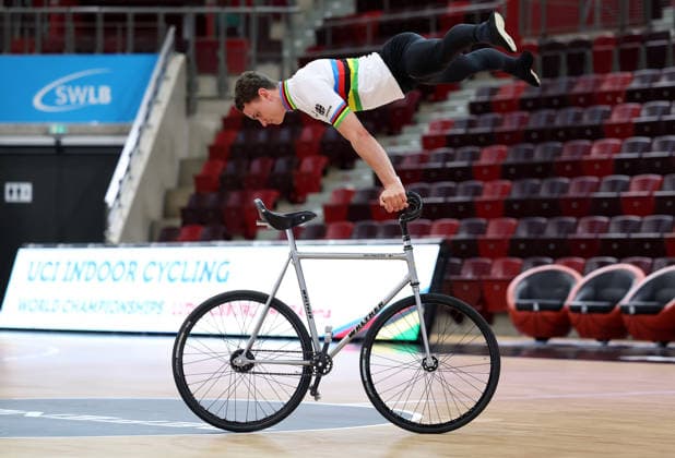 September 30, 2026, Germany, Ludwigsburg, Cycling: 2026 UCI Indoor Cycling World Championships Press Conference, Philipp Thies Rapp