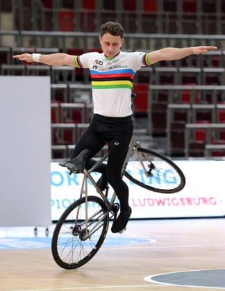 September 30, 2026, Germany, Ludwigsburg, Cycling: 2026 UCI Indoor Cycling World Championships Press Conference, Philipp Thies Rapp