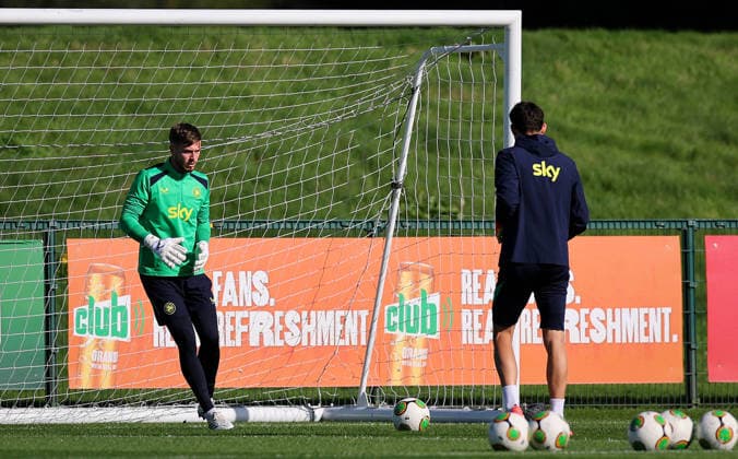 Republic of Ireland Squad Training, FAI National Training Centre, Dublin 30 9 2026 Goalkeeper Josh Keeley Josh Keeley 30 9 2026  Copyright: xx RB1_3553