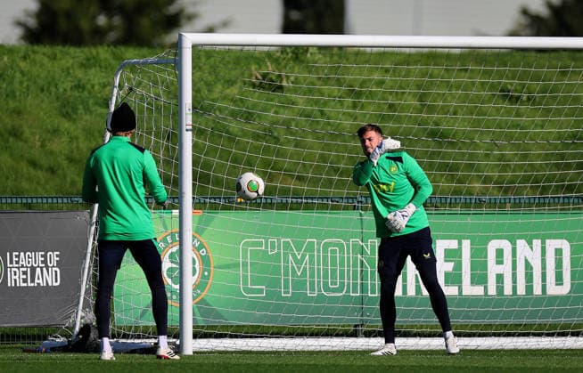 Republic of Ireland Squad Training, FAI National Training Centre, Dublin 30 9 2026 Goalkeeper Josh Keeley Josh Keeley 30 9 2026  Copyright: xx RB1_3570