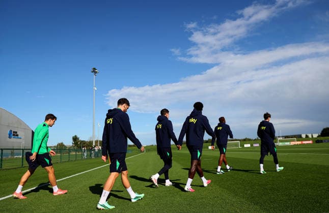 Republic of Ireland Squad Training, FAI National Training Centre, Dublin 30 9 2026 Ireland make their way out for training Ireland make their way out for training 30 9 2026  Copyright: xx RB3_8120