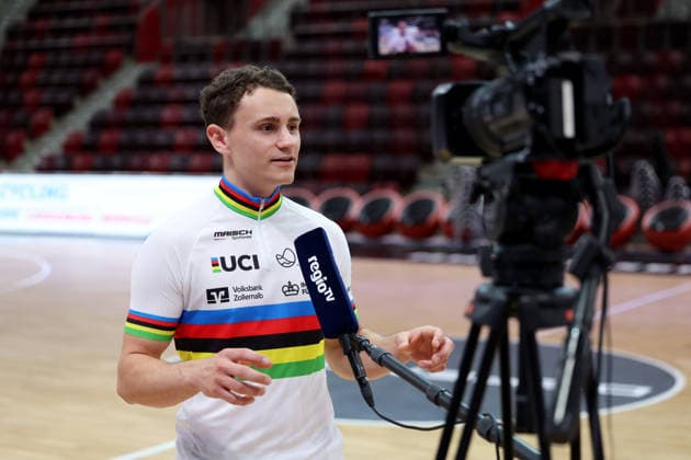 September 30, 2026, Germany, Ludwigsburg, Cycling: 2026 UCI Indoor Cycling World Championships Press Conference, Philipp Thies Rapp