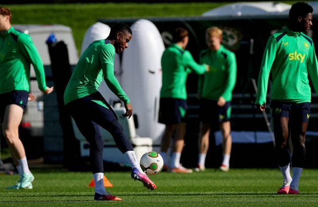 Republic of Ireland Squad Training, FAI National Training Centre, Dublin 30 9 2026 Chiedozie Ogbene Chiedozie Ogbene 30 9 2026  Copyright: xx RB1_2940