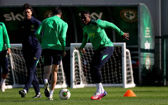 Republic of Ireland Squad Training, FAI National Training Centre, Dublin 30 9 2026 Chiedozie Ogbene Chiedozie Ogbene 30 9 2026  Copyright: xx RB1_3714