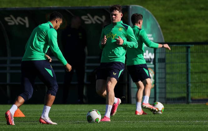 Republic of Ireland Squad Training, FAI National Training Centre, Dublin 30 9 2026 Owen Elding Owen Elding 30 9 2026  Copyright: xx RB1_3927