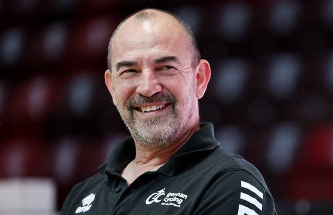 September 30, 2026, Germany, Ludwigsburg, Cycling: 2026 UCI Indoor Cycling World Championships Press Conference, Dieter Maute, National Coach for Artistic Cycling