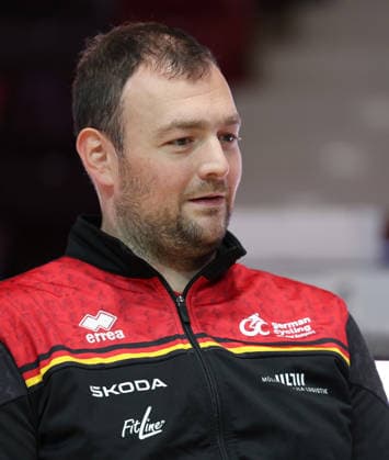 September 30, 2026, Germany, Ludwigsburg, Cycling: 2026 UCI Indoor Cycling World Championships Press Conference, cycle ball player Michael Birkner