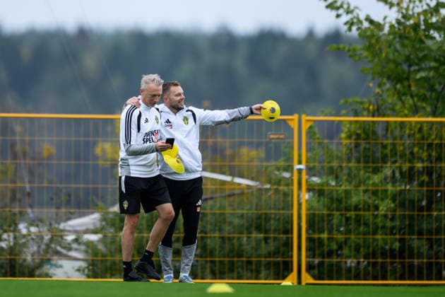 September 30, 2026: Assistant coach Sebastian Larsson of the Swedish men’s national soccer team at a training session on September 30, 2026 in Stockholm. Photo by Jesper Zerman, BILDBYRAN, code JZ JZ0762: soccer, football, fotball, Nations League, UEFA Nations League, practice, training, Sweden, Sweden A, bbeng Copyright: JESPERxZERMAN BB260930JZ043