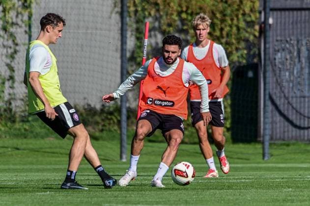 Kaars, Martijn, Kenan, Aydin, Pauli, Germany, Hamburg, Training Facility on Kollaustrasse, Soccer, 2. Bundesliga, FC St. Pauli