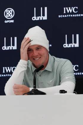 RECORD DATE NOT STATED 30th September 2026; The Old Course, St Andrews Links, St Andrews, Scotland; DP World Tour Golf, Alfred Dunhill Links Championship, Practice Day; Robert Macintyre of Scotland during a press conference, PK, Pressekonferenz to preview the tournament DavidxYoung