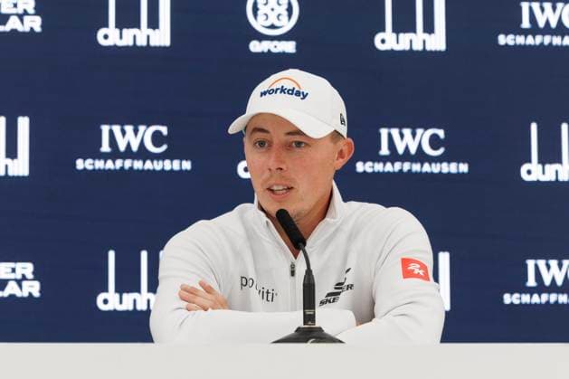 RECORD DATE NOT STATED 30th September 2026; The Old Course, St Andrews Links, St Andrews, Scotland; DP World Tour Golf, Alfred Dunhill Links Championship, Practice Day; Matt Fitzpatrick of England during a press conference, PK, Pressekonferenz to preview the tournament DavidxYoung
