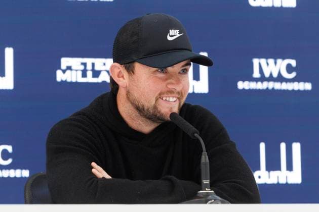 RECORD DATE NOT STATED 30th September 2026; The Old Course, St Andrews Links, St Andrews, Scotland; DP World Tour Golf, Alfred Dunhill Links Championship, Practice Day; Alex Fitzpatrick of England during a press conference, PK, Pressekonferenz to preview the tournament DavidxYoung