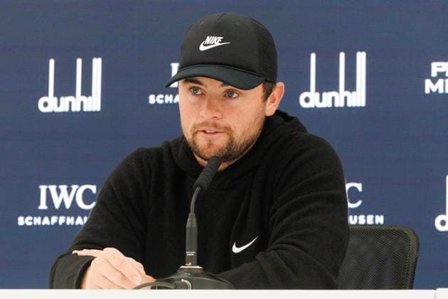 RECORD DATE NOT STATED 30th September 2026; The Old Course, St Andrews Links, St Andrews, Scotland; DP World Tour Golf, Alfred Dunhill Links Championship, Practice Day; Alex Fitzpatrick of England during a press conference, PK, Pressekonferenz to preview the tournament DavidxYoung