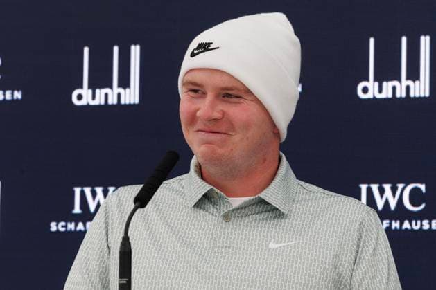 RECORD DATE NOT STATED 30th September 2026; The Old Course, St Andrews Links, St Andrews, Scotland; DP World Tour Golf, Alfred Dunhill Links Championship, Practice Day; Robert Macintyre of Scotland during a press conference, PK, Pressekonferenz to preview the tournament DavidxYoung