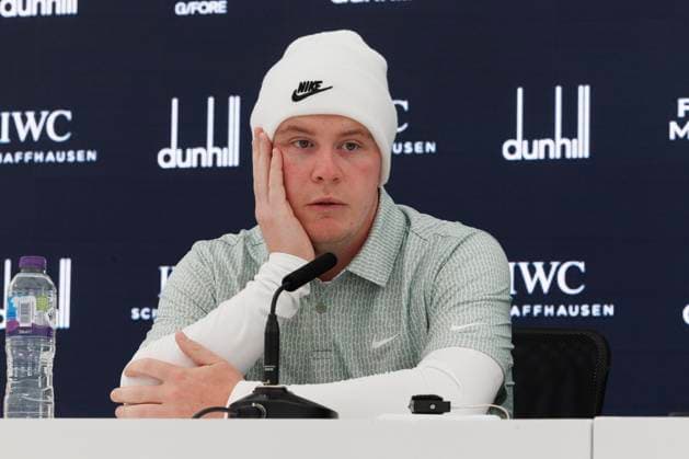 RECORD DATE NOT STATED 30th September 2026; The Old Course, St Andrews Links, St Andrews, Scotland; DP World Tour Golf, Alfred Dunhill Links Championship, Practice Day; Robert Macintyre of Scotland during a press conference, PK, Pressekonferenz to preview the tournament DavidxYoung