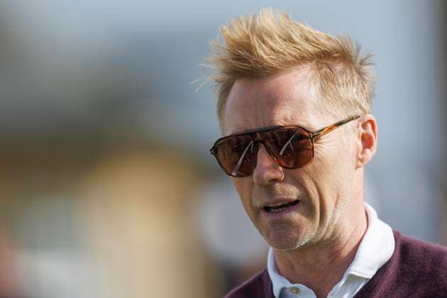 RECORD DATE NOT STATED 30th September 2026; The Old Course, St Andrews Links, St Andrews, Scotland; DP World Tour Golf, Alfred Dunhill Links Championship, Practice Day; Musician Ronan Keating walks down the first hole DavidxYoung