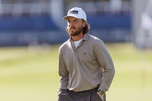 RECORD DATE NOT STATED 30th September 2026; The Old Course, St Andrews Links, St Andrews, Scotland; DP World Tour Golf, Alfred Dunhill Links Championship, Practice Day; Tommy Fleetwood of England walks down the second hole DavidxYoung