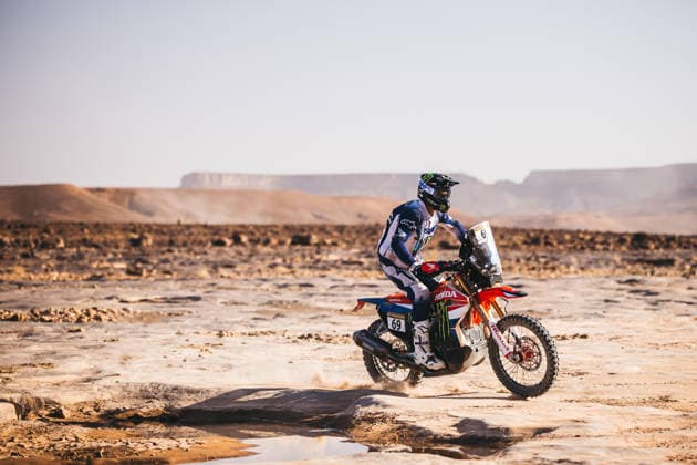 W2RC - RALLYE DU MAROC 2026 69 BRUNO Crivilin (bra), Monster Energy Honda HRC, Honda 450 Rally Factory Replica, FIM W2RC, Rally 2, action during the Stage 2 of the Rallye du Maroc 2026, 4th round of the 2026 WR2C Championship from September 30, 2026 around Zagora, Morocco - AgadirMorocco  Copyright: xDamienxSaulnierx