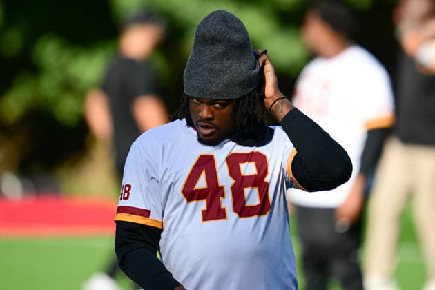 Washington Commanders, Practise Session Washington Commanders linebacker Joshua Josephs during the Washington Commanders training session and practise at the Grove Hotel, Chandler s Cross, UK on 30 September 2026. Chandler s Cross Grove Hotel Hertfordshire UK Editorial use only , Copyright: xDennisxGoodwinx PSI-24958-0033