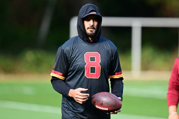Washington Commanders, Practise Session Washington Commanders quarterback Marcus Mariota during the Washington Commanders training session and practise at the Grove Hotel, Chandler s Cross, UK on 30 September 2026. Chandler s Cross Grove Hotel Hertfordshire UK Editorial use only , Copyright: xDennisxGoodwinx PSI-24958-0042