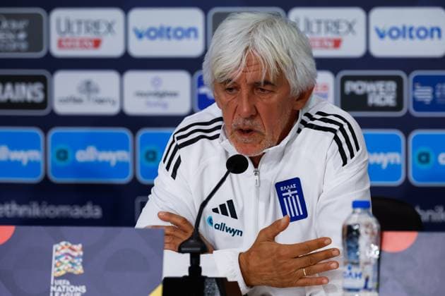 THESSALONIKI - Greece Head Coach Ivan Jovanovic during the press conference, PK, Pressekonferenz on 30 September 2026 regarding the UEFA Nations League match between Greece and the Netherlands at the Toumba Stadium on 1 October 2026 in Thessaloniki, Greece. MARCEL TER BALS ANP UEFA Nations League 2026 27 xVIxANPxSportx xMarcelxterxBalsxIVx 570900916 originalFilename: 570900916.jpg