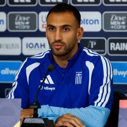 THESSALONIKI - Vangelis Pavlidis of Greece during the press conference, PK, Pressekonferenz on 30 September 2026 regarding the UEFA Nations League match between Greece and the Netherlands at the Toumba Stadium on 1 October 2026 in Thessaloniki, Greece. MARCEL TER BALS ANP UEFA Nations League 2026 27 xVIxANPxSportx xMarcelxterxBalsxIVx 570900958 originalFilename: 570900958.jpg