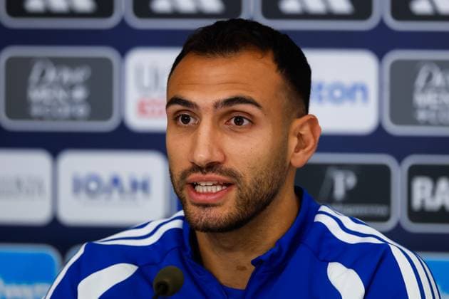 THESSALONIKI - Vangelis Pavlidis of Greece during the press conference, PK, Pressekonferenz on 30 September 2026 regarding the UEFA Nations League match between Greece and the Netherlands at the Toumba Stadium on 1 October 2026 in Thessaloniki, Greece. MARCEL TER BALS ANP UEFA Nations League 2026 27 xVIxANPxSportx xMarcelxterxBalsxIVx 570900980 originalFilename: 570900980.jpg