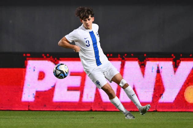 Romania v Finland, U21, U 21 Tomas Galvez of Finland plays during the European Under-21 Championship 2027, Qualifying round game between Romania and Finland at Eugen Popescu stadium in Targoviste, Romania, 30 September 2026. ALEX NICODIM Imago Images Copyright: xAlexxNicodimx