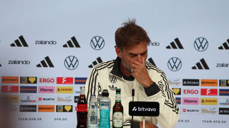 September 30, 2026, xrekx, Soccer: UEFA Nations League, Germany Press Conference with Jürgen Klopp and Jonas Urbig (from left: Jürgen Klopp, Germany s coach, Munich)