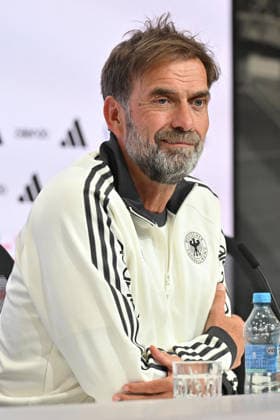 GERMANY press conference, PK, Pressekonferenz JURGEN KLOPP coach of Germany press conference at Allianz arena , Munich 01.10.2026 Foto: FOOTBALL, SERBIA, GERMANY, UEFA NATIONS LEAGUE, PRESS CONFEFERENCE Munich Allianz arena Germany Copyright: xMarkoxMetlas xMNxPressx