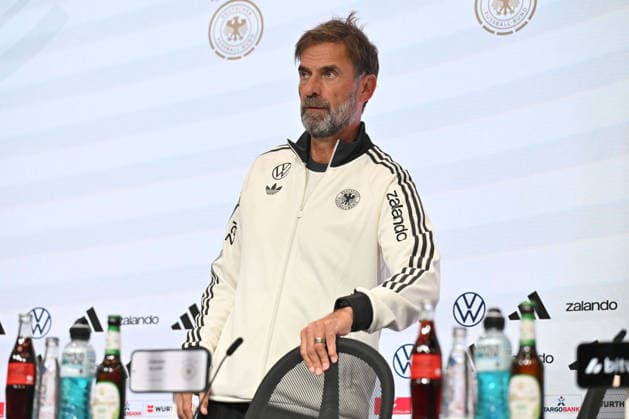GERMANY press conference, PK, Pressekonferenz JURGEN KLOPP coach of Germany press conference at Allianz arena , Munich 01.10.2026 Foto: FOOTBALL, SERBIA, GERMANY, UEFA NATIONS LEAGUE, PRESS CONFEFERENCE Munich Allianz arena Germany Copyright: xMarkoxMetlas xMNxPressx